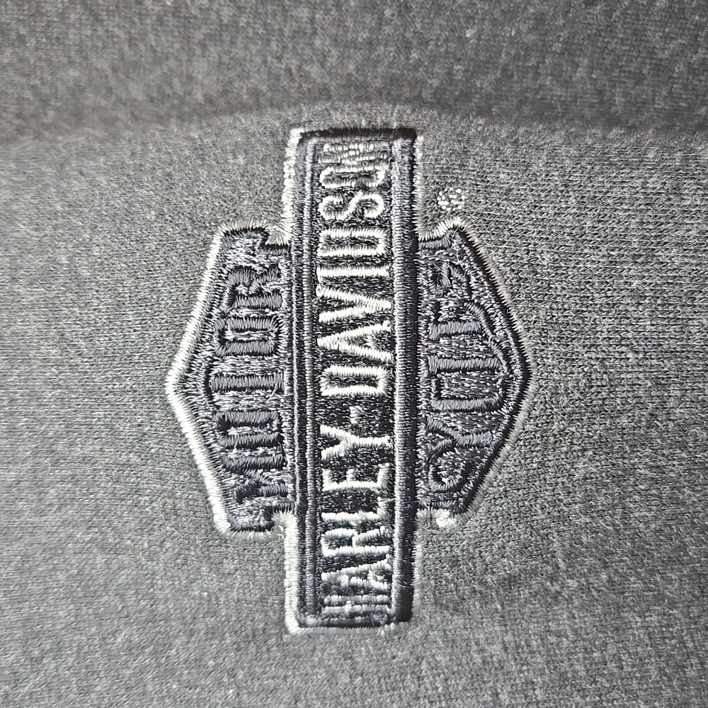 Harley-Davidson Men's Full Zip Cotton Large Logo Back Hoodie Swestshirt 3XL NWOT - Picture 8 of 14
